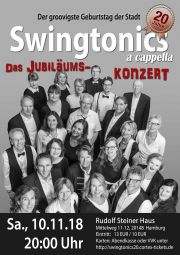 Tickets für Swingtonics - Das große 20-Jahre-Jubiläumskonzert am 10.11.2018 - Karten kaufen